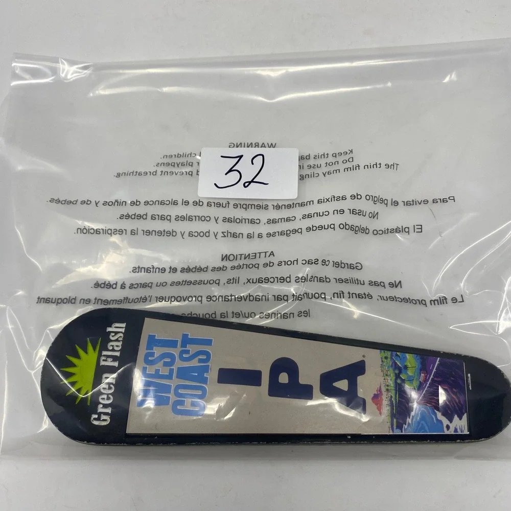 Green Flash Brewing West Coast IPA Beer Tap Handle Taste Enlightenment Black